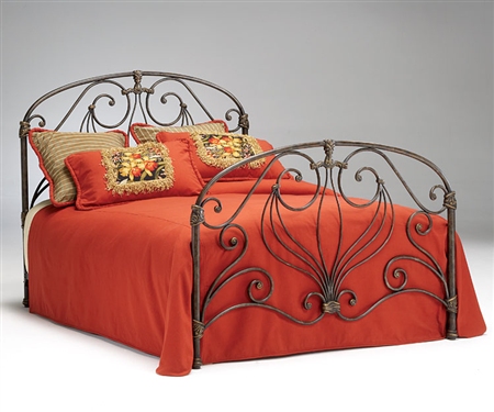 1745 Athena Verdi Metal Bed Set - King $390