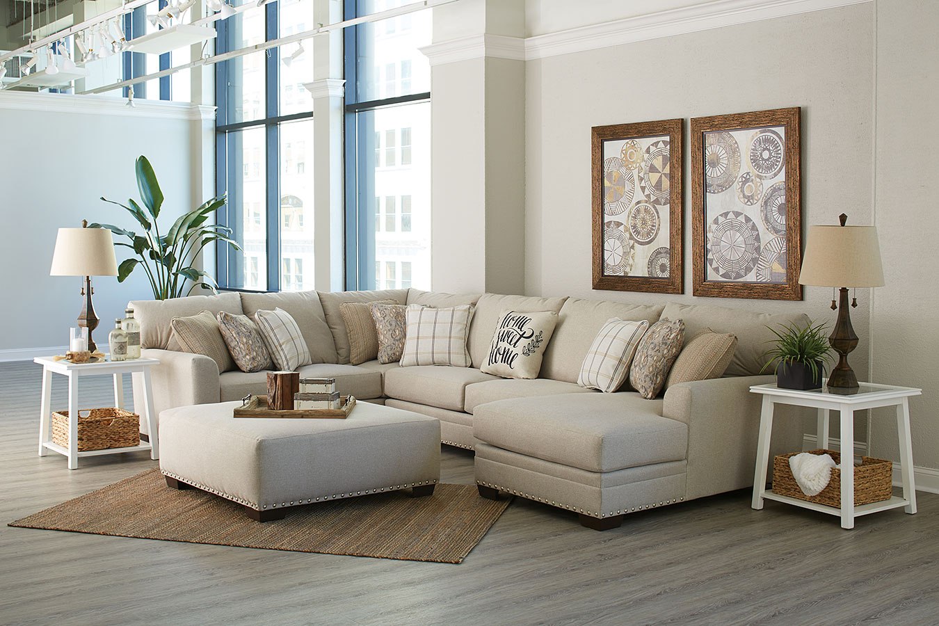 4478 Middleton Farmhouse Casual 3 piece Sectional $2499.99