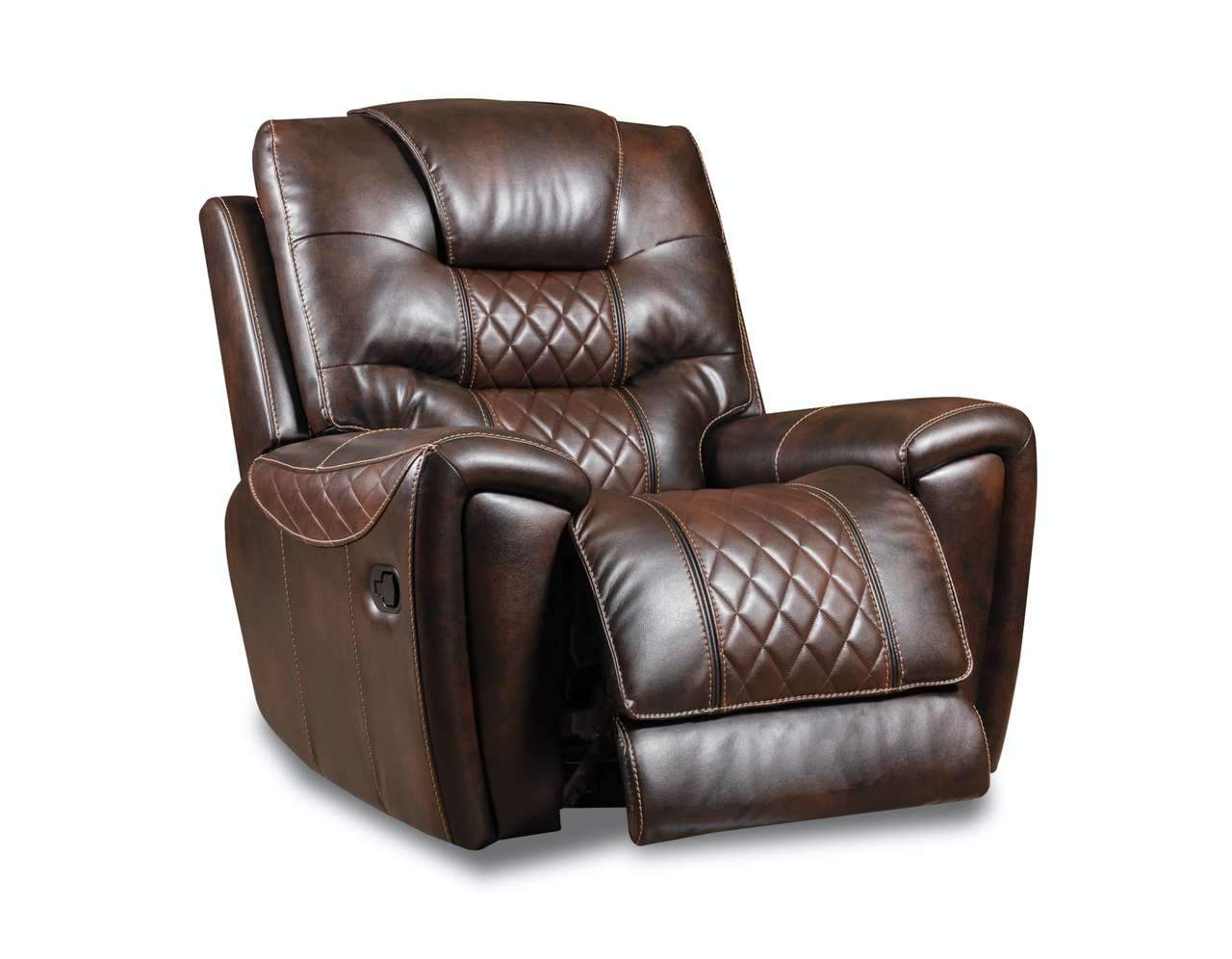 98701 Glider Recliner: Brown & Tobacco $525