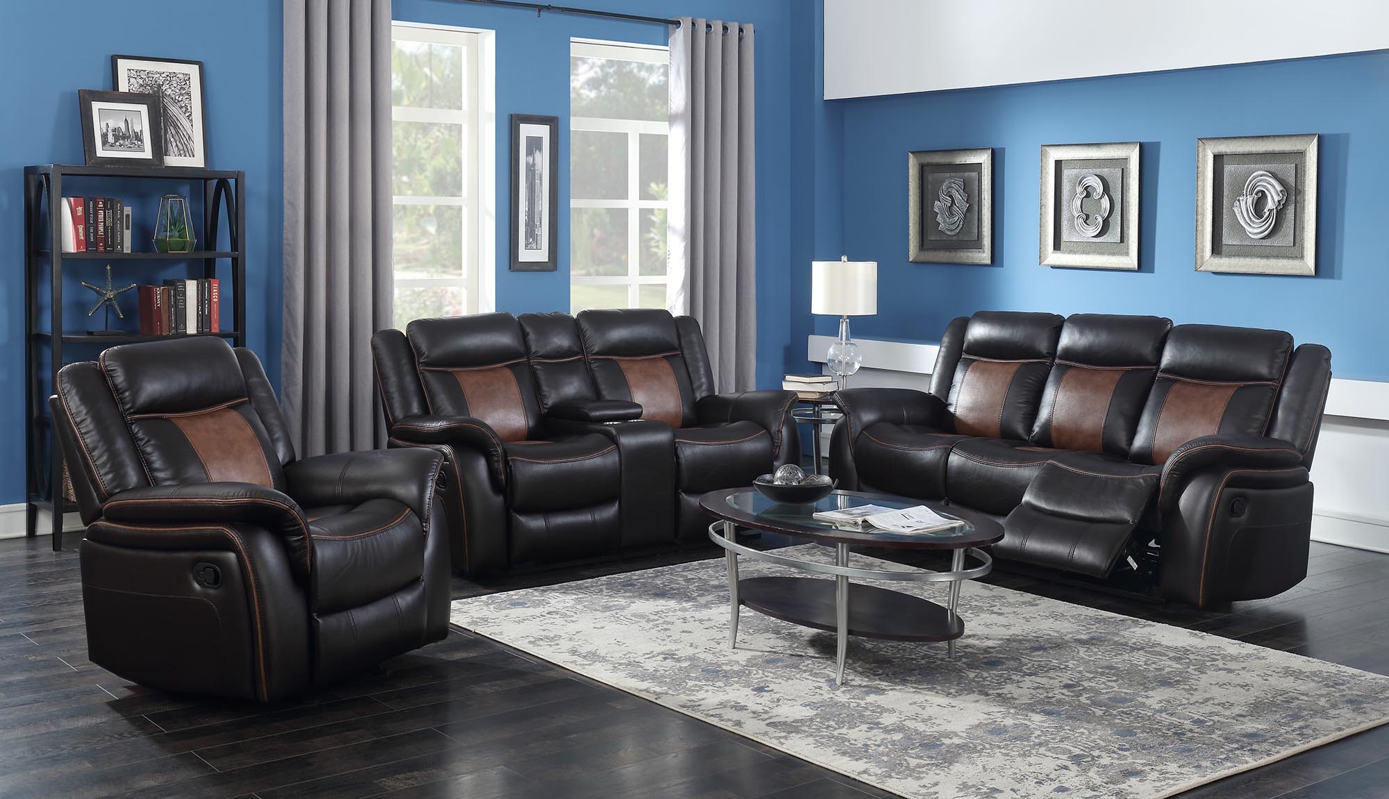 2270 Sofa and Loveseat Memphis Brown Motion Collection $1695