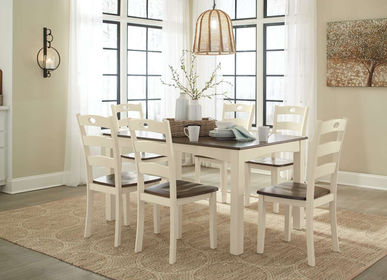 335 Woodanville Dining Room Table & 6 Side Chairs $643.99