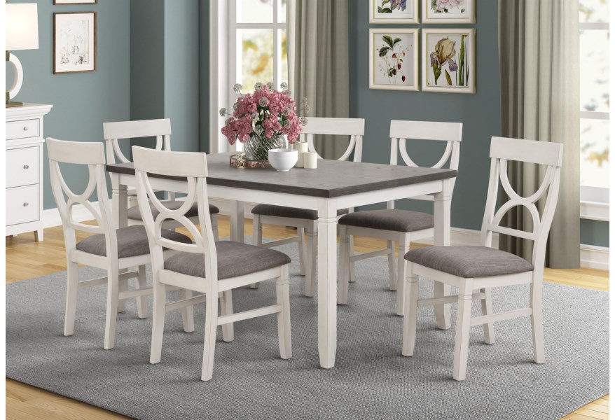 8615 Laura Dining Height Table and 6 Chairs $995.99