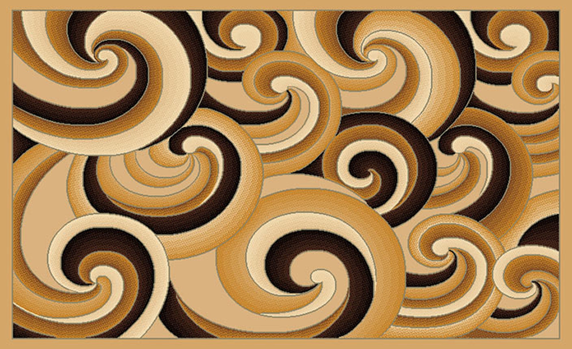 Gallery Berber Swirls Area Rug<br>5' x 7' $89
