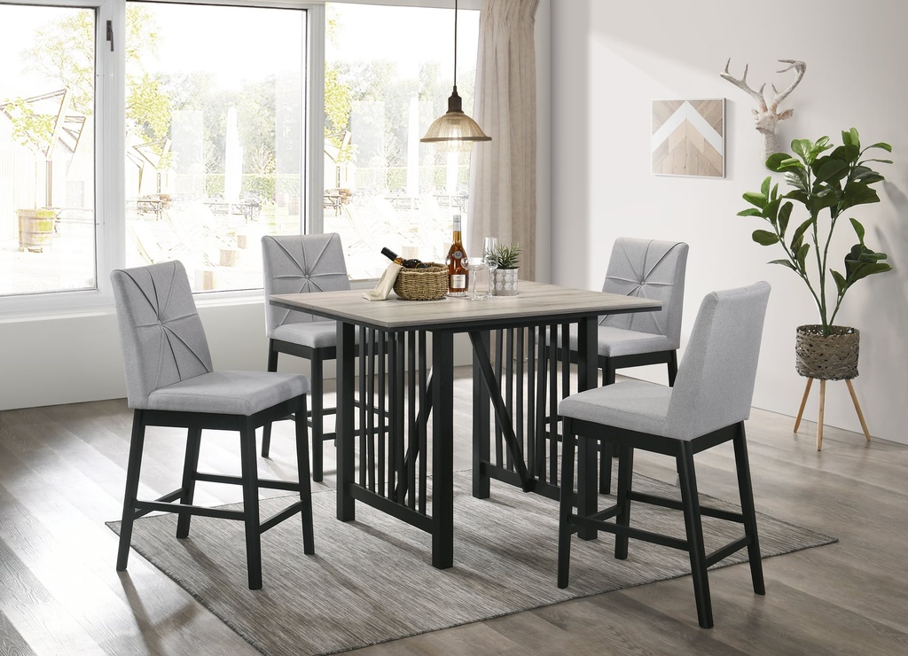 9575 Pub Table and 4 Pub Chairs $599