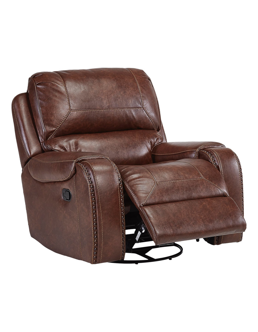  69506 Avalanche Brown Swivel Gliding Recliner $495